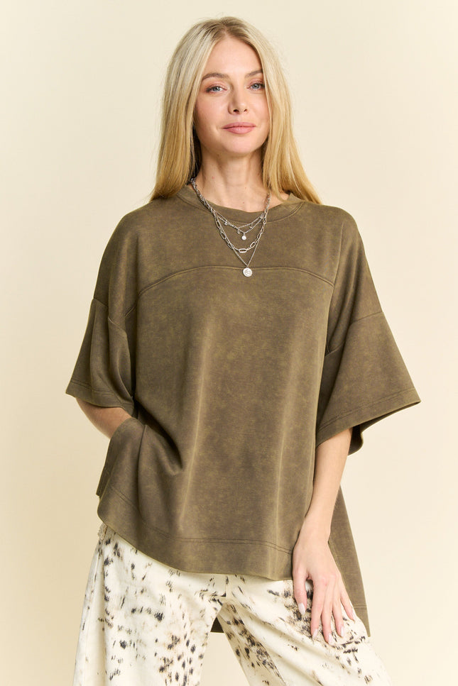 Vant Top — Olive front