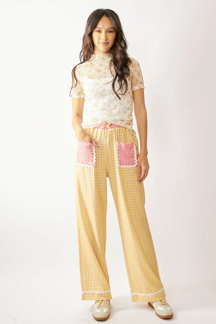 Floral Lace Mesh Mock Neck Top