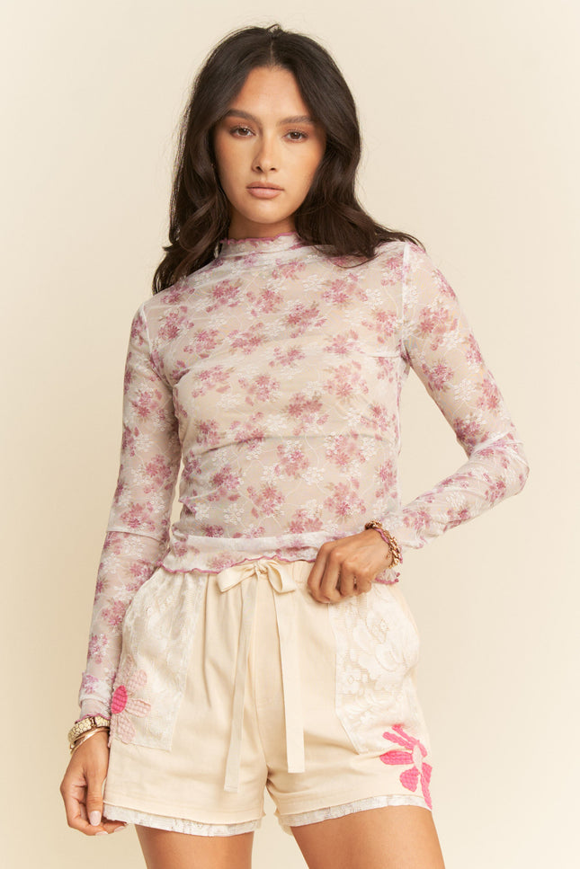 Seryn Top — Indian Pink front