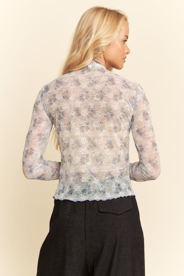 Seryn Top — Blue Navy Combo back