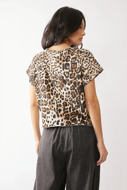 Leopard CIao Chenille Patch Tee