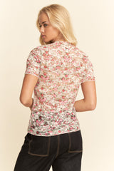 Primrose Mesh Top