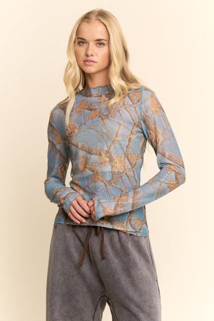 Camo Draxen Mesh Top