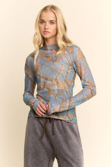 Camo Draxen Mesh Top