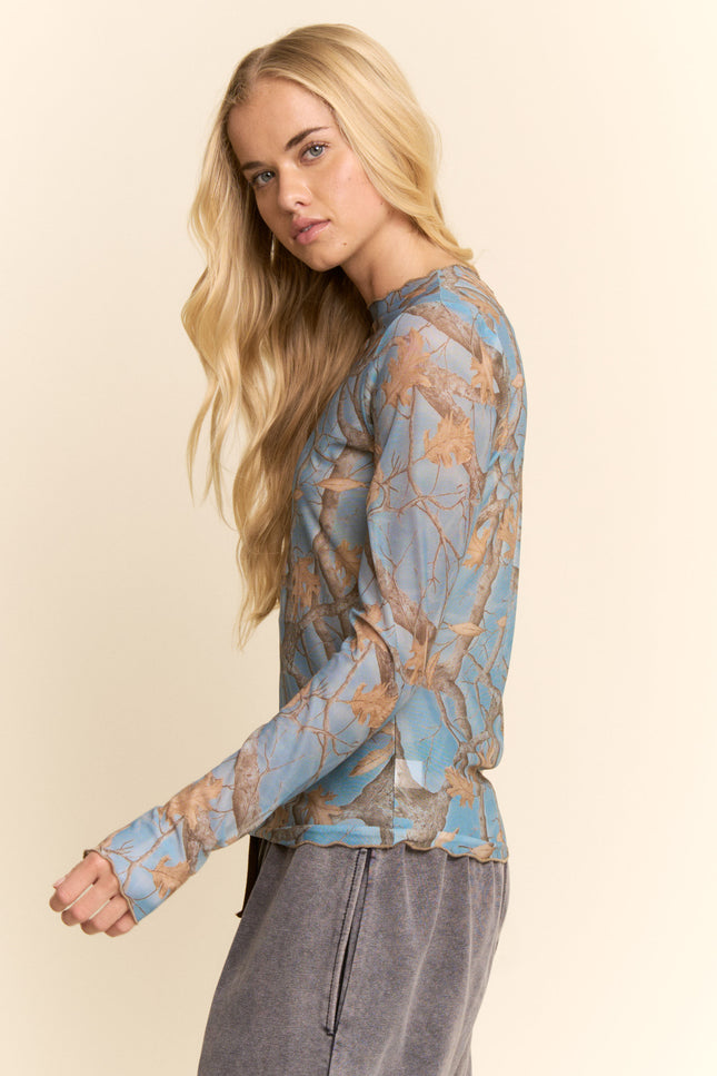 Camo Draxen Mesh Top