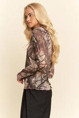 Camo Draxen Mesh Top