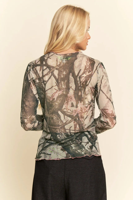 Camo Draxen Mesh Top