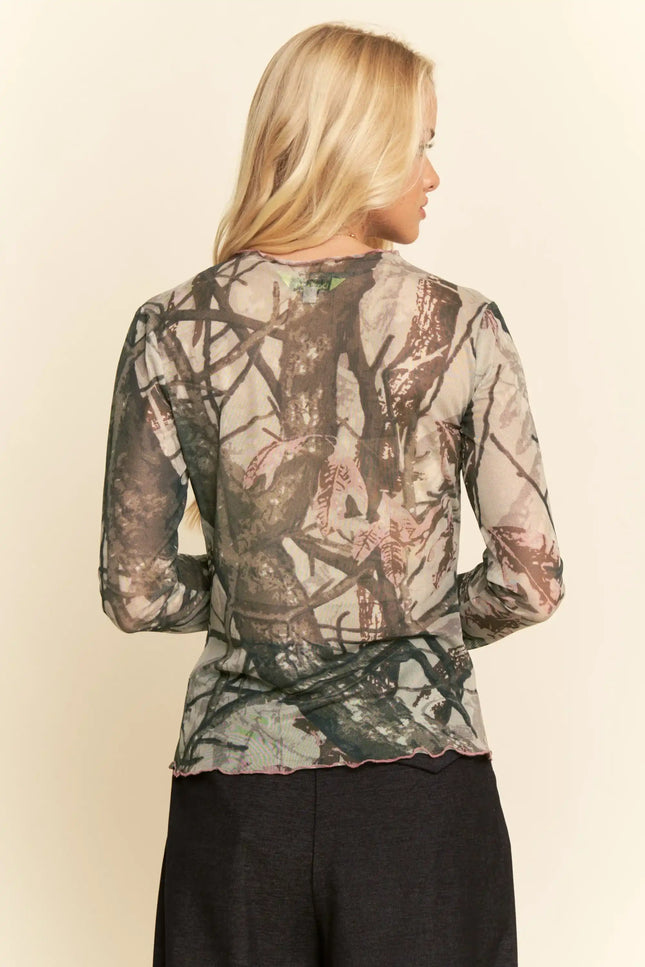 Camo Draxen Mesh Top