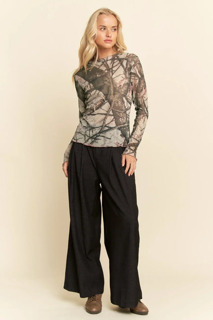 Camo Draxen Mesh Top