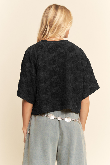 Velour Tee — Black back