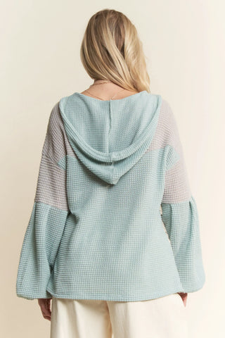 Patchwork Lace Floral Hoodie Top
