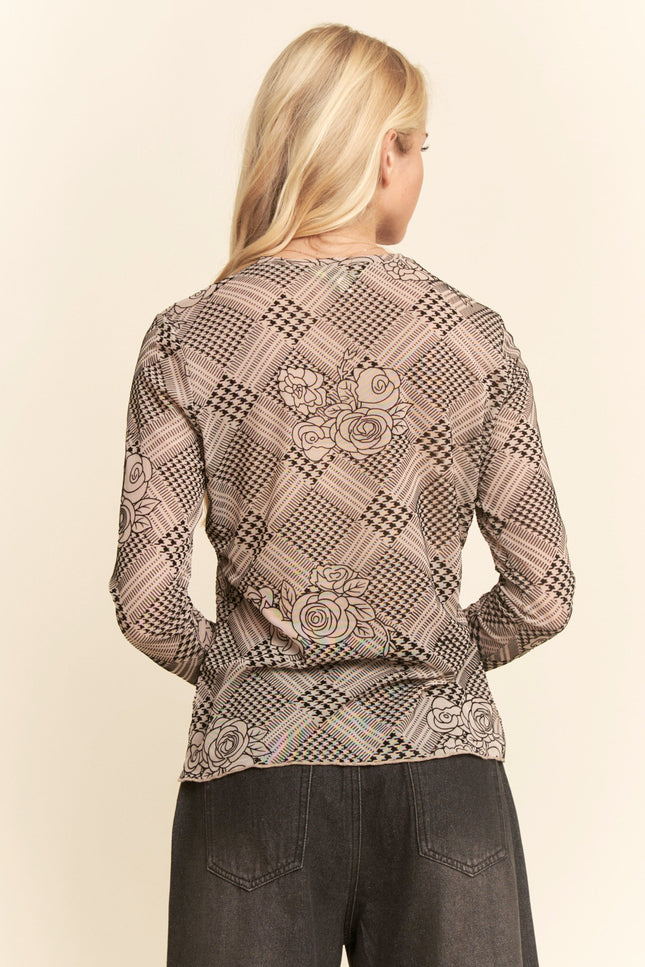 Noemi Top — Taupe back