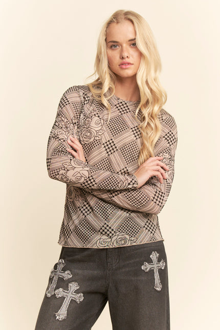 Noemi Top — Taupe front