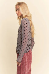 Midnight Tally Mesh Top