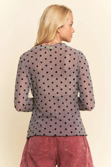 Midnight Tally Mesh Top