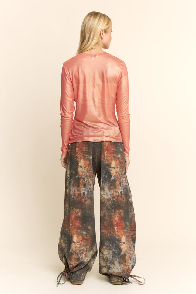 Lucent Top — Coral back
