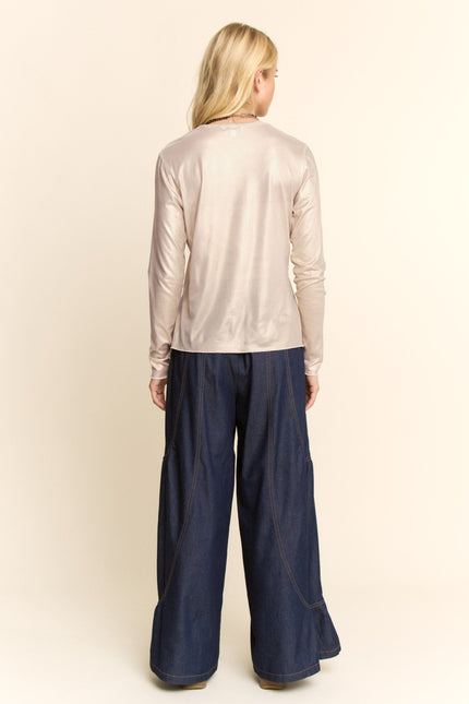 Lucent Top — Cream back