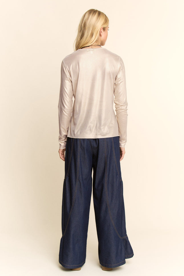 Lucent Top — Cream back
