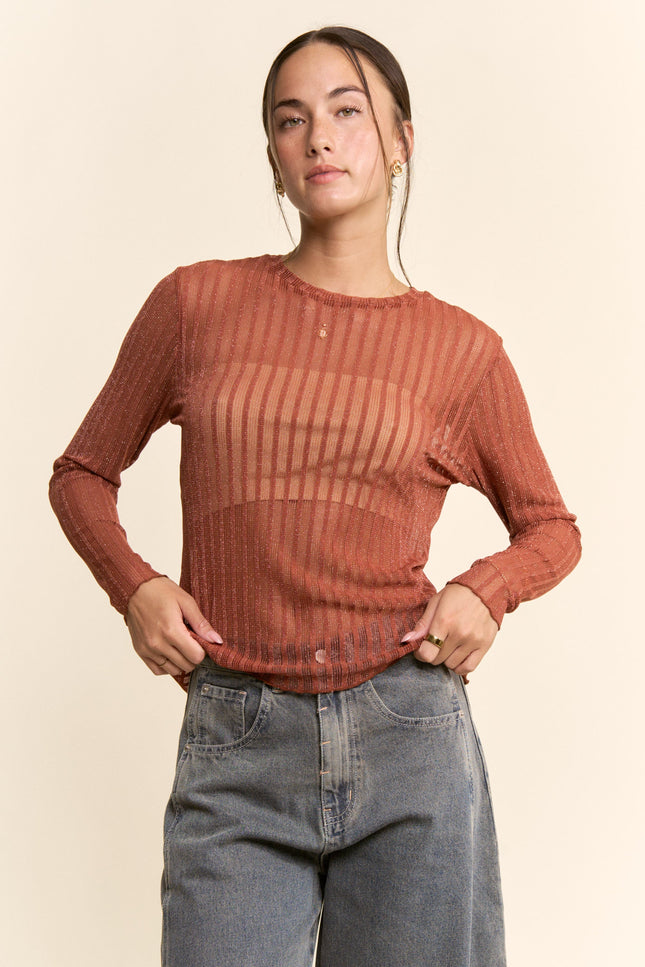 Velora Top — Cocoa front