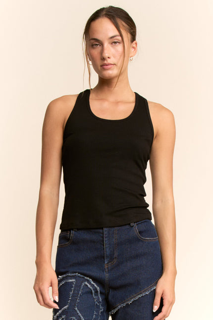 Elenne Top — Black front