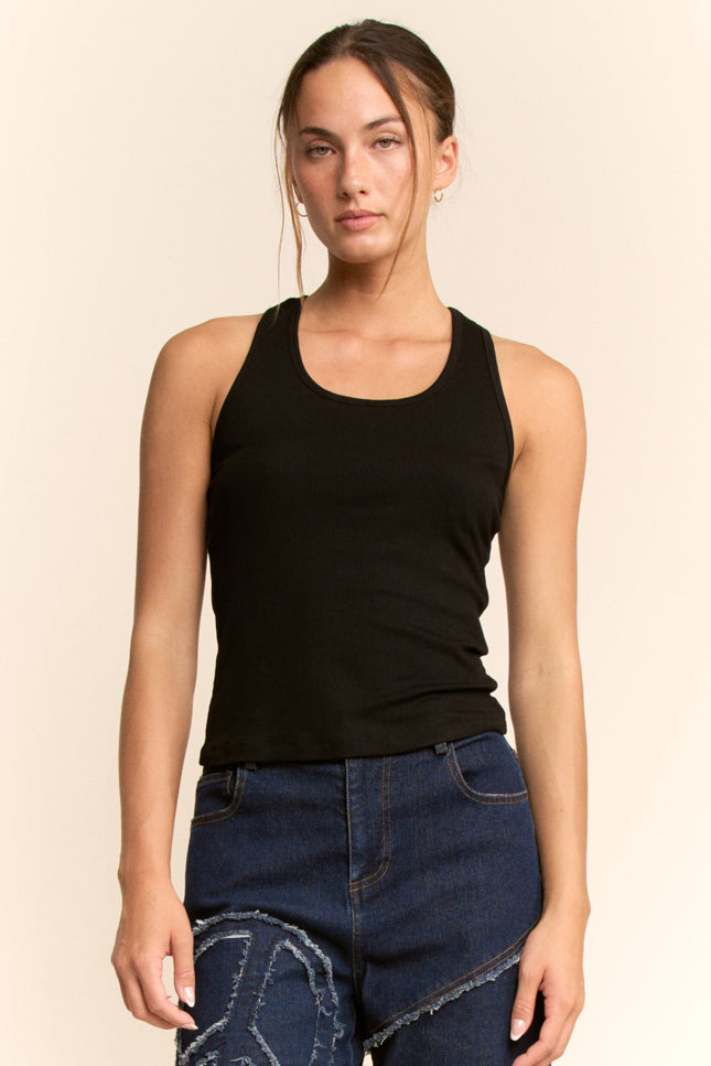 Elenne Top — Black front