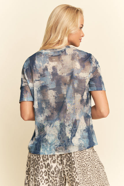 Marlis Top — Navy Blue back