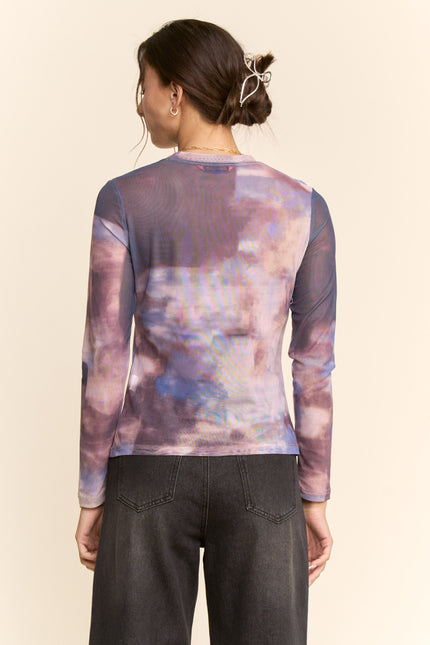 Veyra Top — Denim Blue back