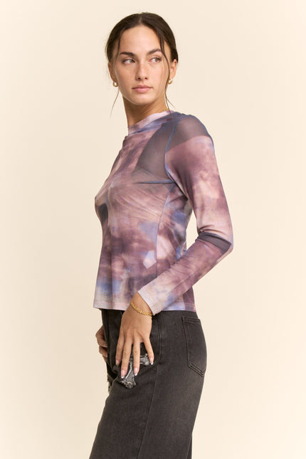 Veyra Top — Denim Blue side