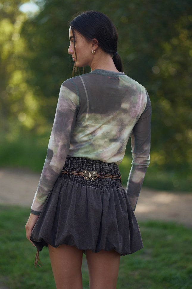 Veyra Top — Olive back