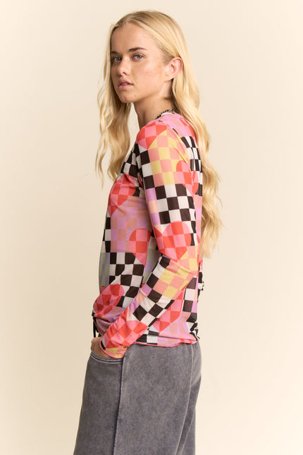 Vale Top — Orange Lavender side