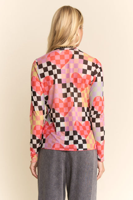 Vale Top — Orange Lavender back