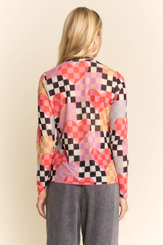 Vale Top — Orange Lavender back