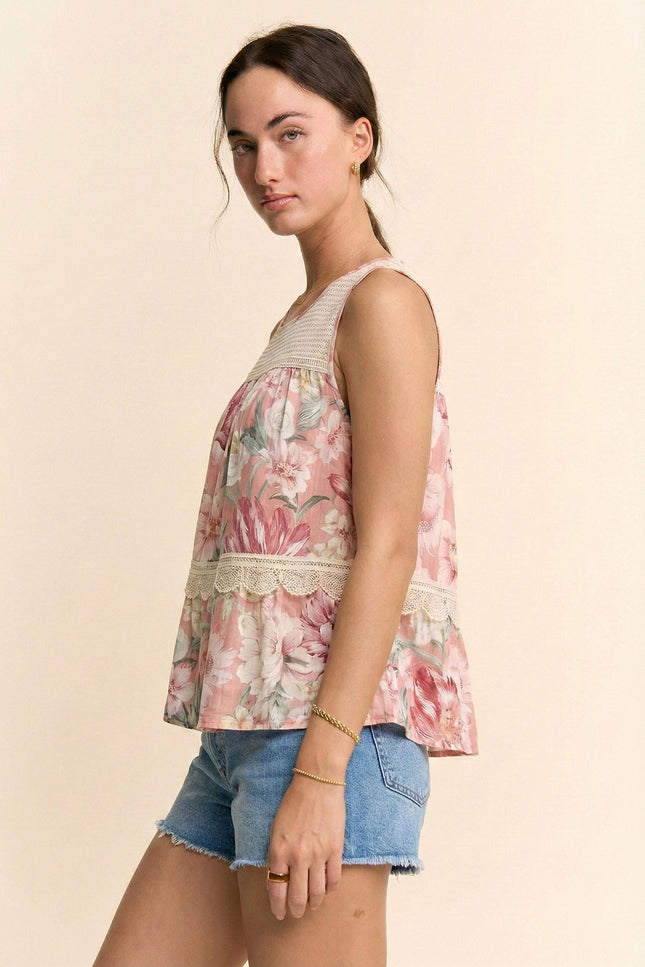 Mirelle Mesh Top — Pink side