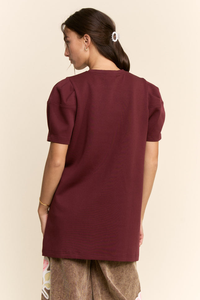 Vire Top — Burgundy back