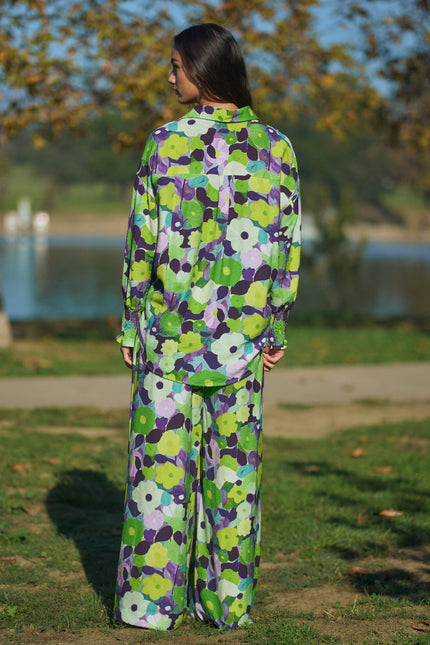 Vesperine Top — Green Purple back