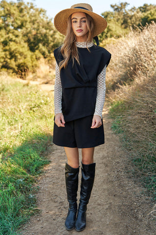 Field Muse Set – Structured Vest & Shorts Set