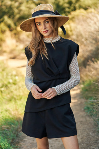 Field Muse Set – Structured Vest & Shorts Set