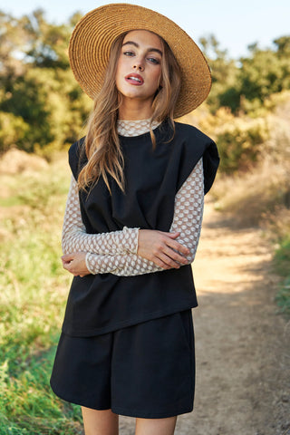 Field Muse Set – Structured Vest & Shorts Set