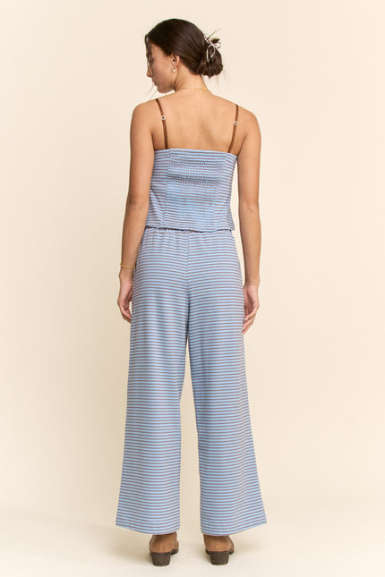 Clover Set — Lt.blue Brown back