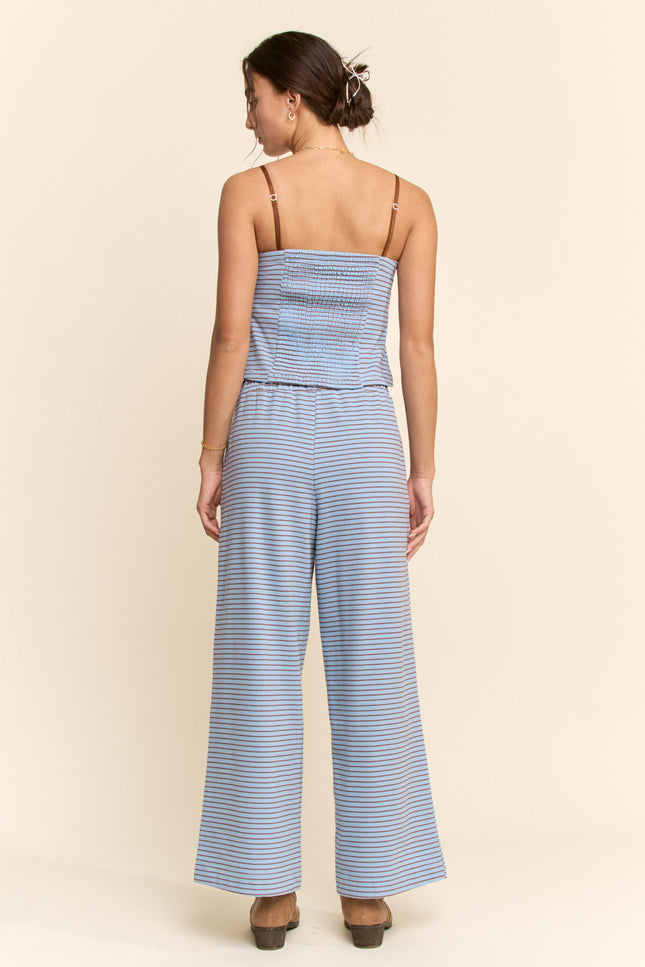 Clover Set — Lt.blue Brown back