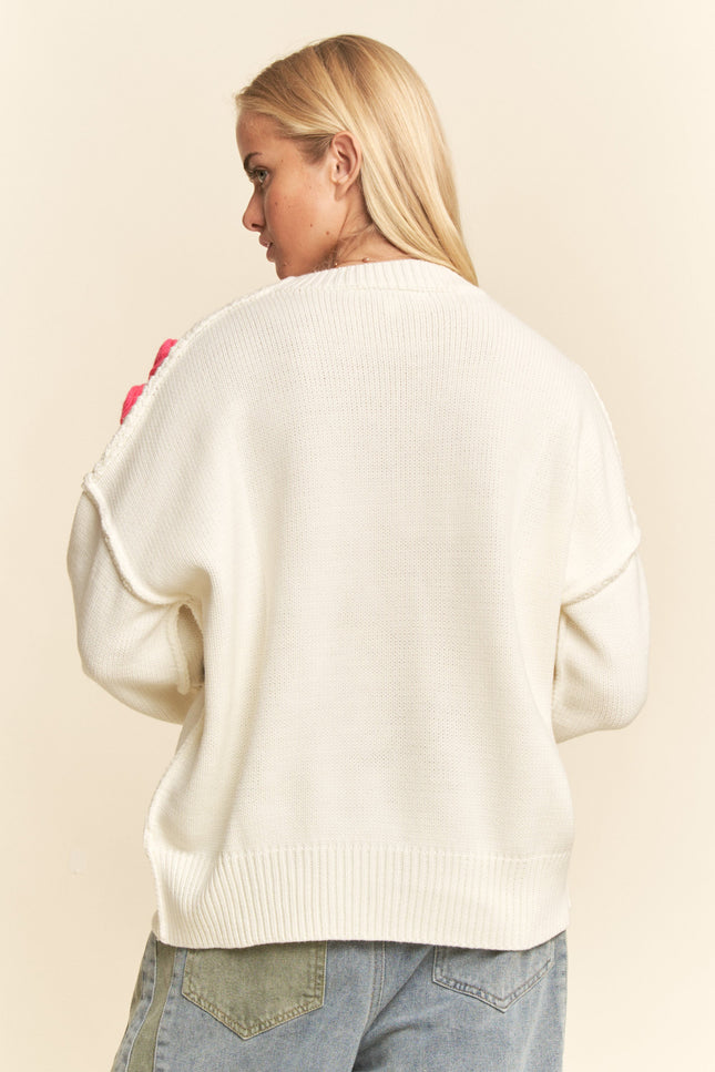 Mirella Sweater — White back