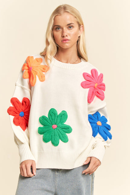 Mirella Sweater — White front