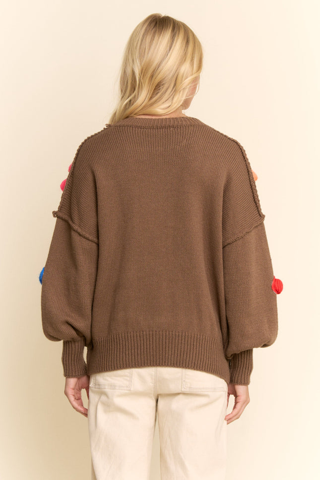 Mirella Sweater — Mocha back