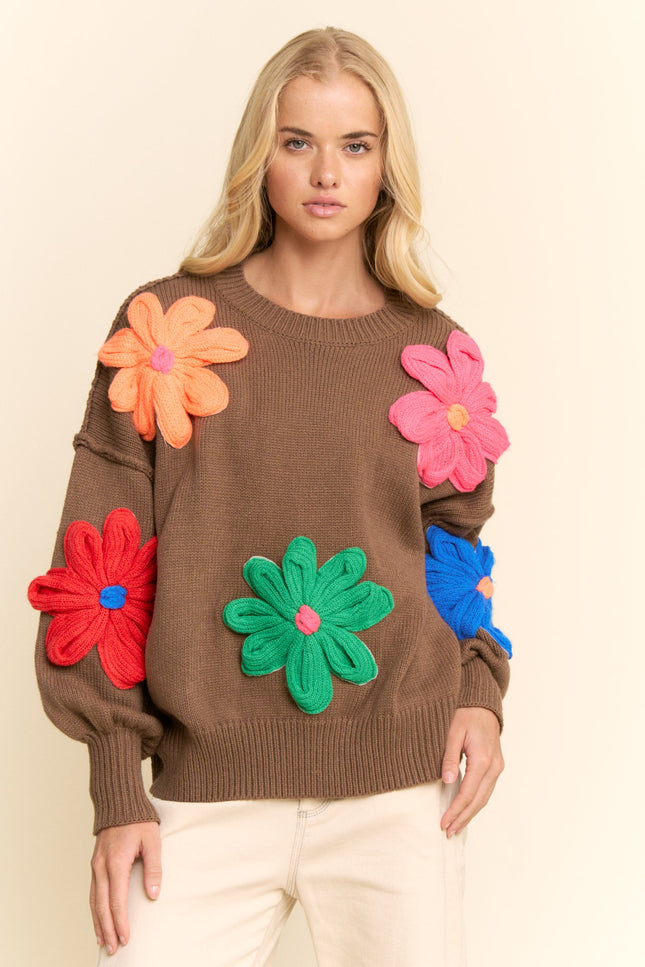 Mirella Sweater — Mocha front