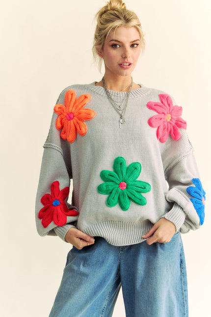 Mirella Sweater — Silver front
