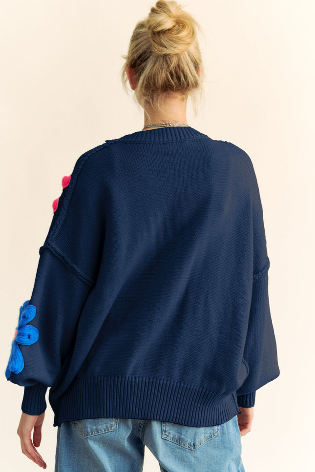 Mirella Sweater — Navy back