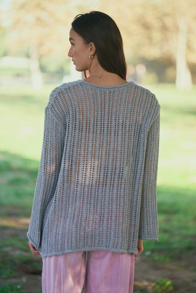 Merrow Sweater — Grey back