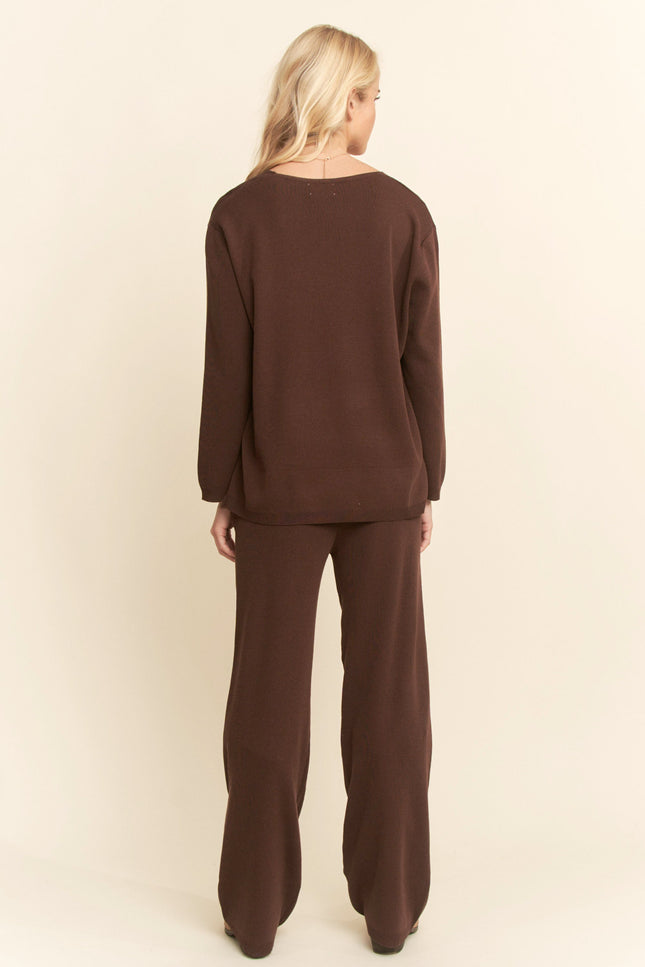 Avienne Set — Dark Brown back