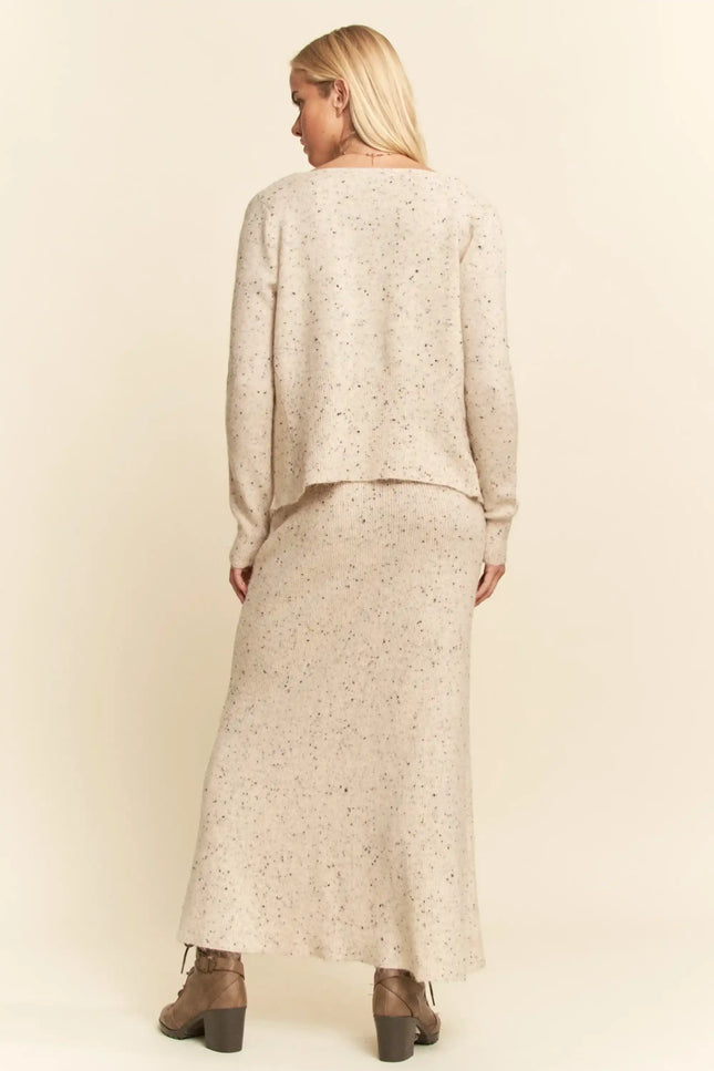 3-Piece Knit Rosette Lounge Set