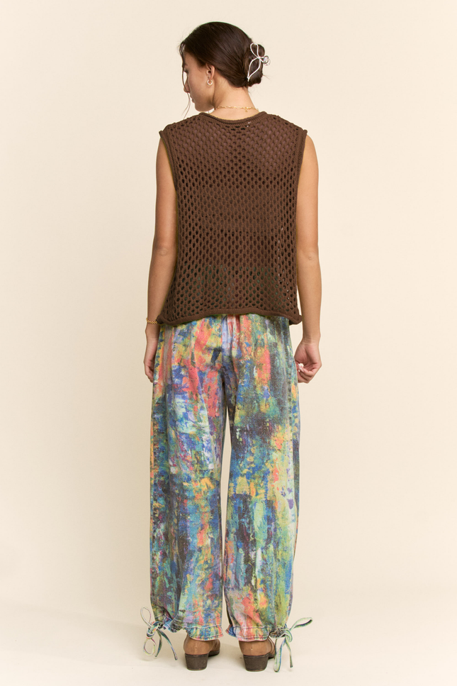 Marlot Vest — Dk.brown back